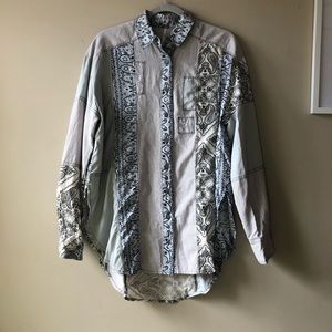 Free People button up tunic